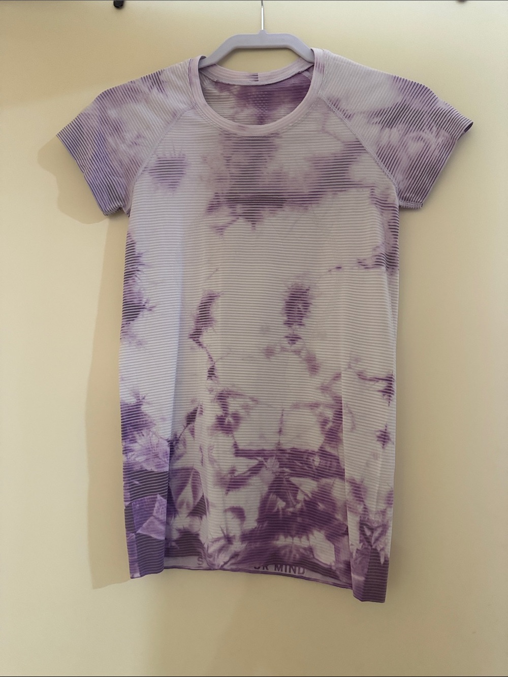 Tie-Dye Lululemon Purple Short Sleeve Women's Top
